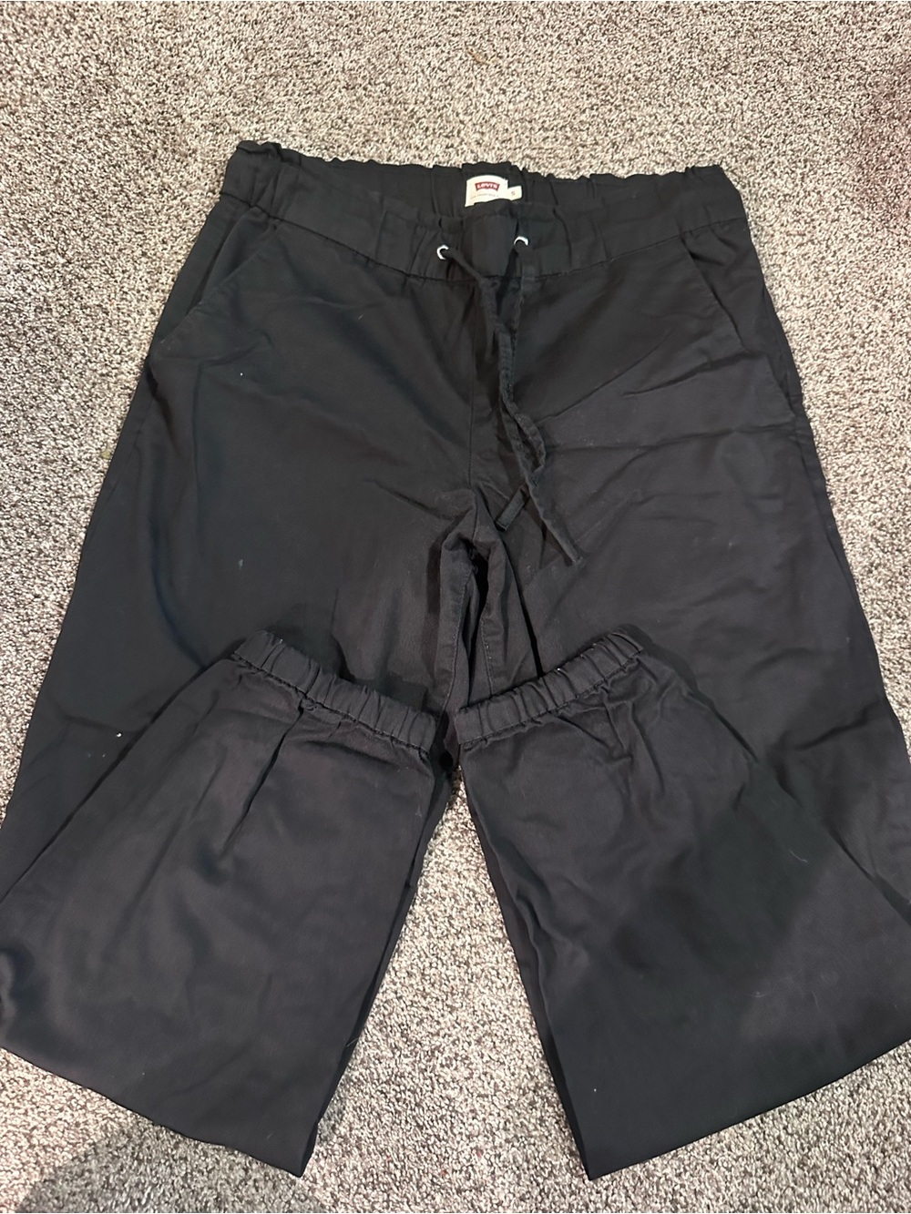 Levi's Black Women's Drawstring Hybrid Pants